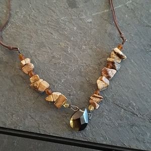 Express Stone and Beaded necklace